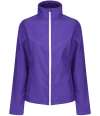TRA629/RG628 Women's Ablaze Printable Softshell Vibrant Purple / Black colour image